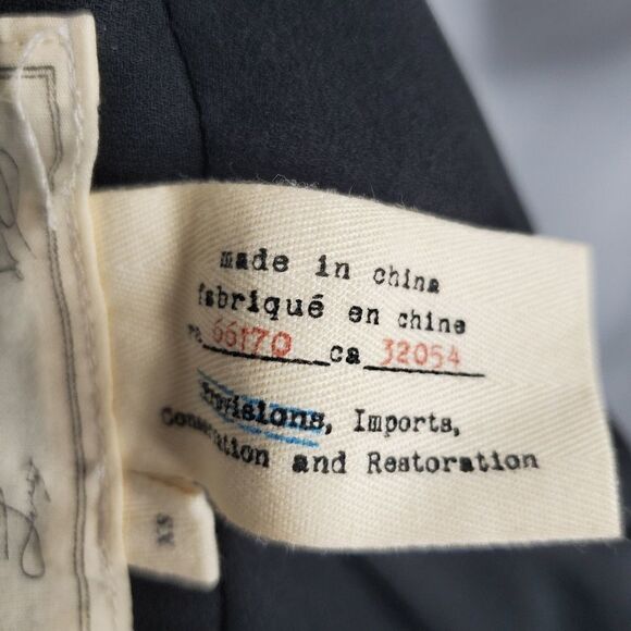 ANTHROPOLOGIE Cartonnier vest black river road tunic drawstring top XS - Picture 9 of 9